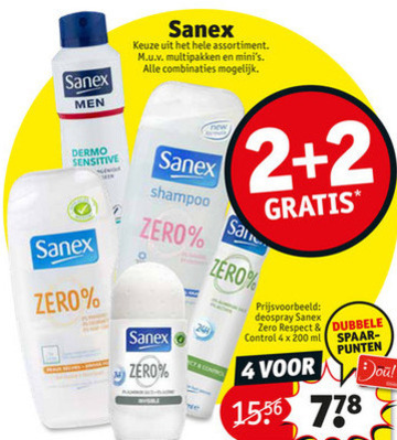 Sanex   douchegel, deodorant folder aanbieding bij  Kruidvat - details