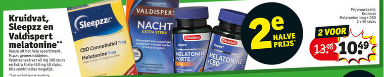 Sleepzz   voedingssupplement folder aanbieding bij  Kruidvat - details