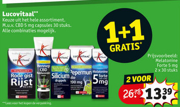 Lucovitaal   voedingssupplement folder aanbieding bij  Kruidvat - details