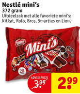 Nestle   mini chocoladerepen folder aanbieding bij  Kruidvat - details