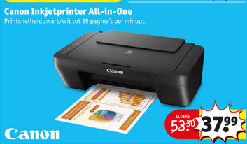 Canon   all-in-one printer folder aanbieding bij  Kruidvat - details