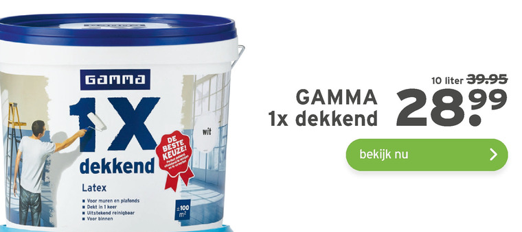 Gamma Huismerk   latex folder aanbieding bij  Gamma - details