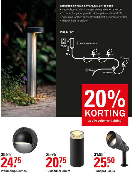 Alle merken tuinverlichting, tuinspot folder aanbieding bij Karwei -