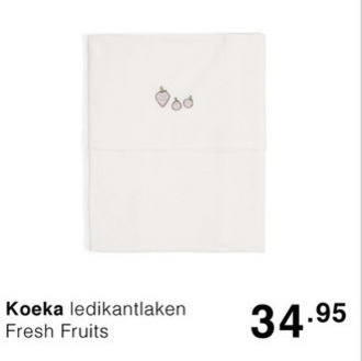 Koeka   ledikantlaken folder aanbieding bij  Baby & Tiener megastore - details