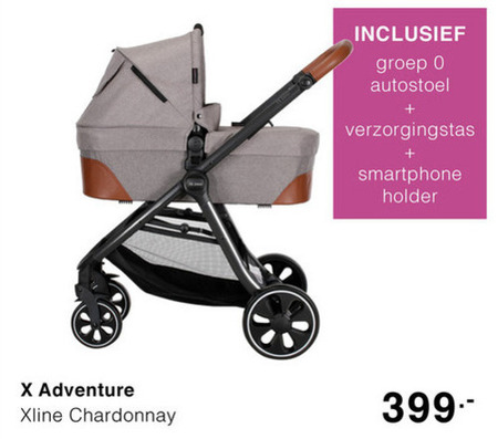 X-Adventure   kinderwagen folder aanbieding bij  Baby & Tiener megastore - details