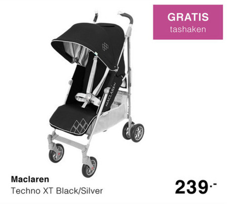 Maclaren   buggy folder aanbieding bij  Baby & Tiener megastore - details