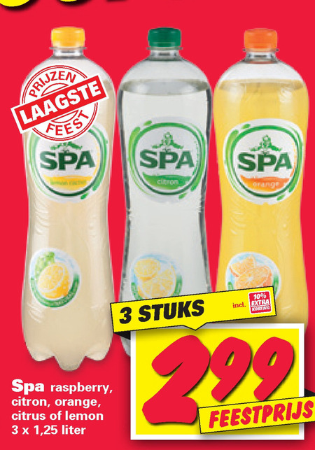 Spa en Fruit   fruitdrank folder aanbieding bij  Nettorama - details