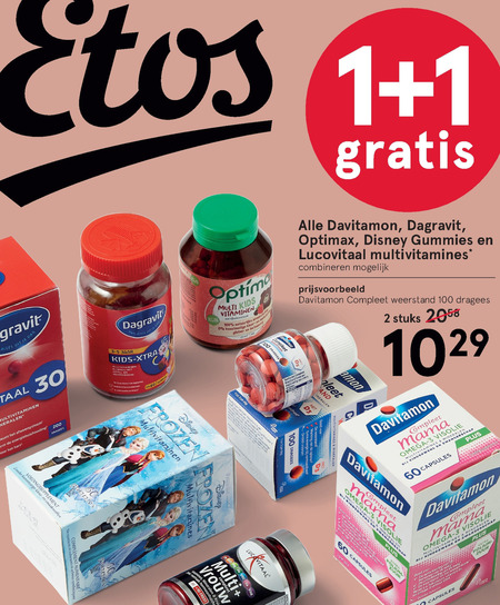 Davitamon   multivitaminen folder aanbieding bij  Etos - details