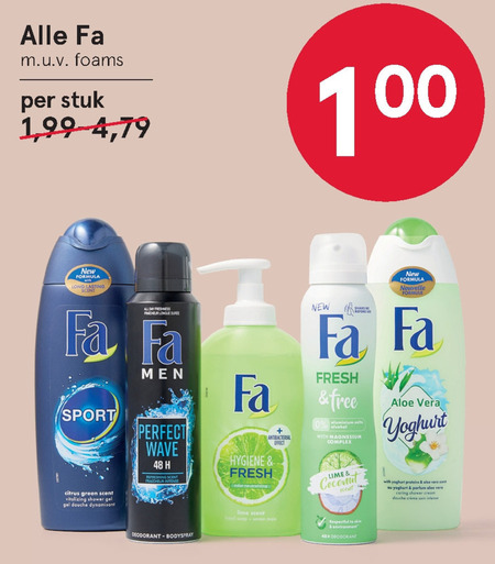 Fa   deodorant, handzeep folder aanbieding bij  Etos - details