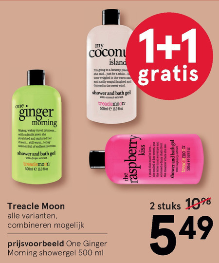 Treacle Moon   douchegel folder aanbieding bij  Etos - details