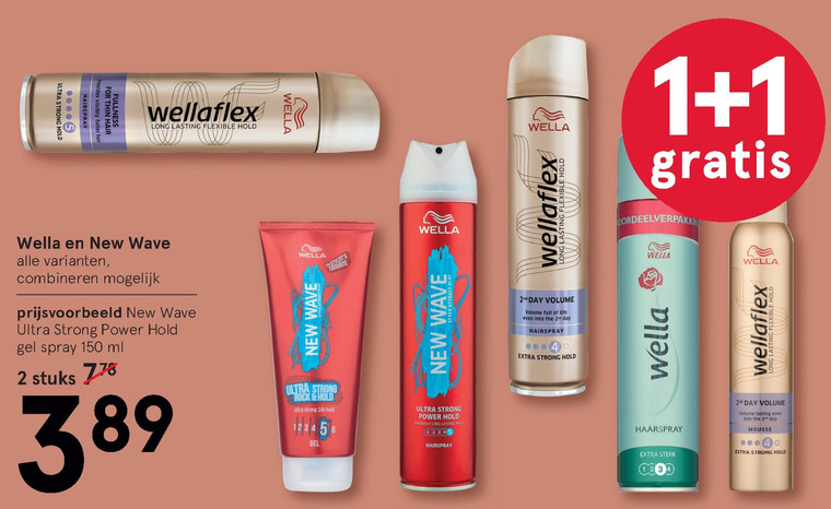 New Wave   haargel, hairspray folder aanbieding bij  Etos - details