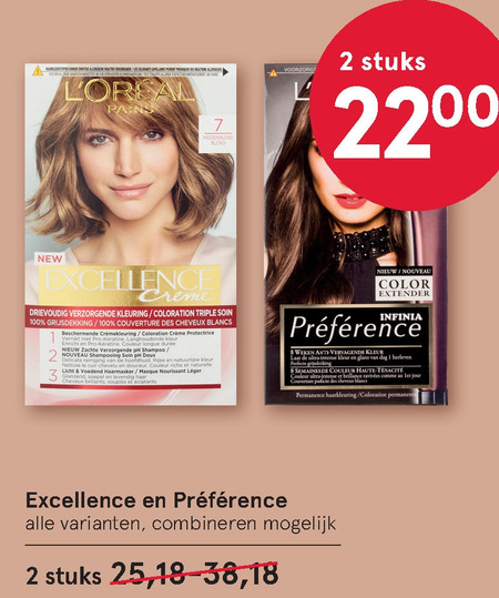 Preference   haarkleuring folder aanbieding bij  Etos - details