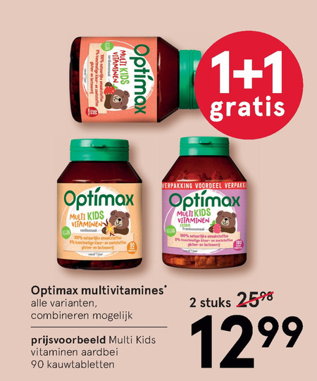 Optimax   multivitaminen folder aanbieding bij  Etos - details