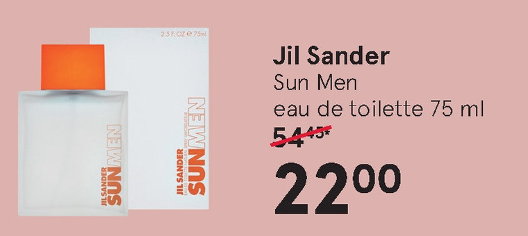 Jil Sander   eau de toilette folder aanbieding bij  Etos - details