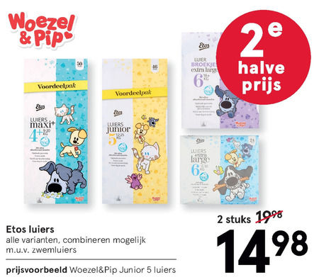 Etos Huismerk   luierbroekjes, luiers folder aanbieding bij  Etos - details