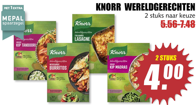 Knorr   maaltijdmix folder aanbieding bij  MCD Supermarkt Basis - details