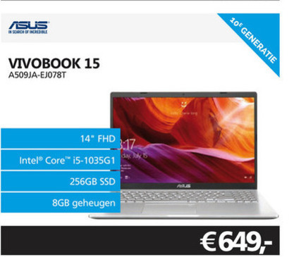 Asus   notebook folder aanbieding bij  Informatique - details