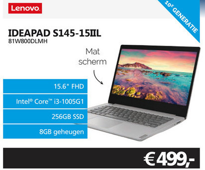 Lenovo   notebook folder aanbieding bij  Informatique - details