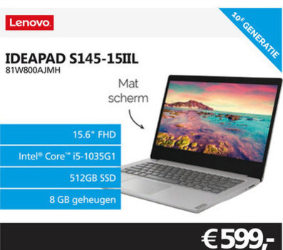 Lenovo   notebook folder aanbieding bij  Informatique - details