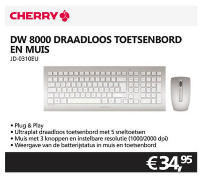 Cherry   toetsenbord folder aanbieding bij  Informatique - details