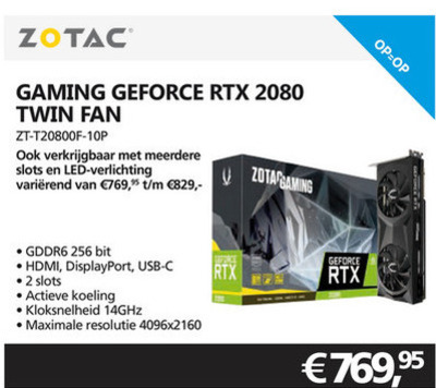 ZOTAC   grafische kaart folder aanbieding bij  Informatique - details