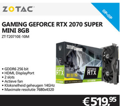 ZOTAC   grafische kaart folder aanbieding bij  Informatique - details