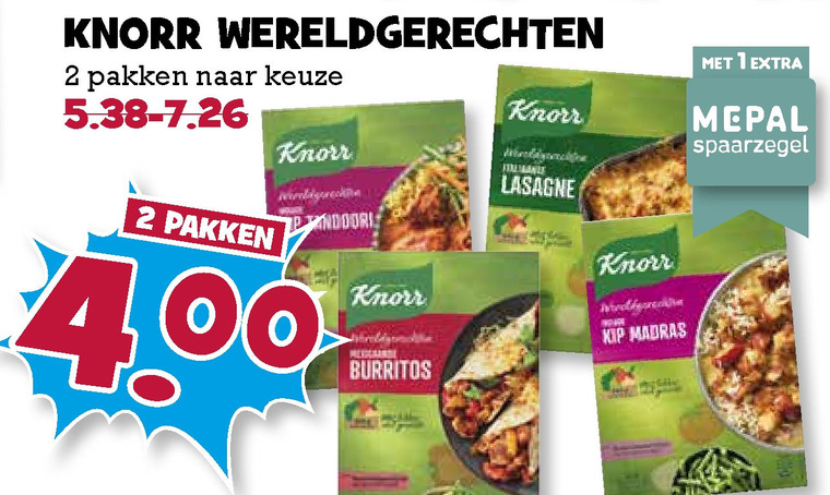 Knorr   maaltijdmix folder aanbieding bij  Boons Markt - details