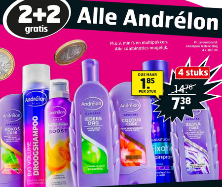 Andrelon   droogshampoo, shampoo folder aanbieding bij  Trekpleister - details