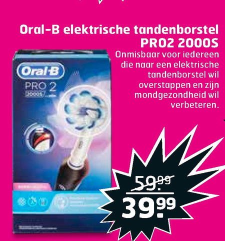 Braun Oral-B   electrische tandenborstel folder aanbieding bij  Trekpleister - details