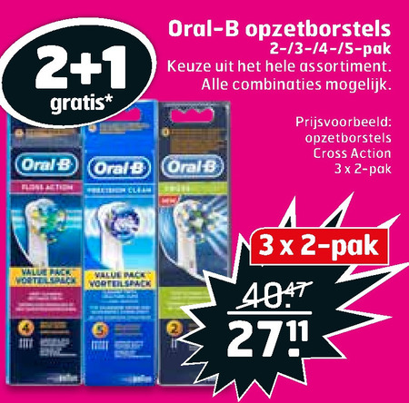 Braun Oral-B   opzetborstel folder aanbieding bij  Trekpleister - details