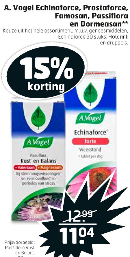 A Vogel   voedingssupplement folder aanbieding bij  Trekpleister - details