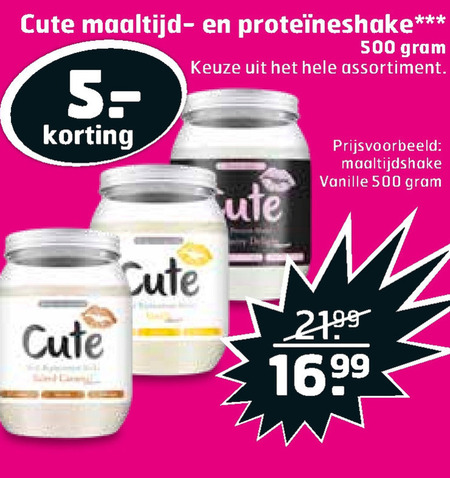 Cute   afslankmaaltijd folder aanbieding bij  Trekpleister - details