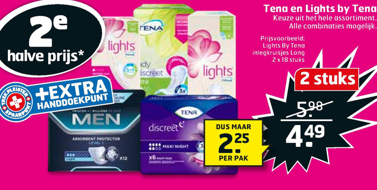 Tena Lady   incontinentieverband folder aanbieding bij  Trekpleister - details