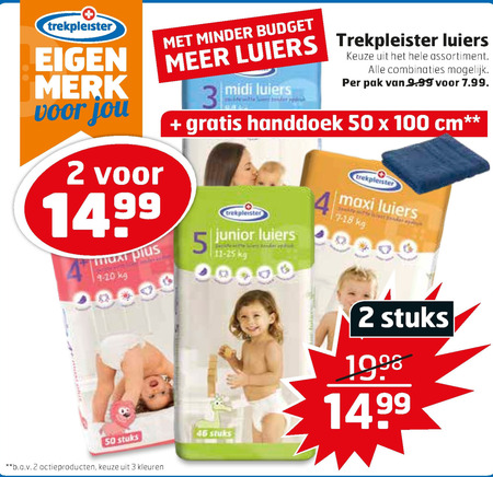 Trekpleister Huismerk   luiers folder aanbieding bij  Trekpleister - details