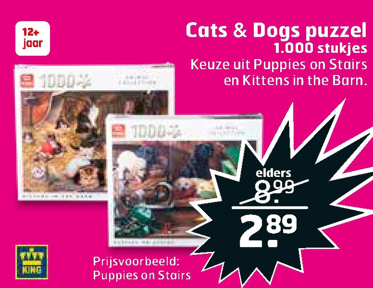 King   legpuzzel folder aanbieding bij  Trekpleister - details