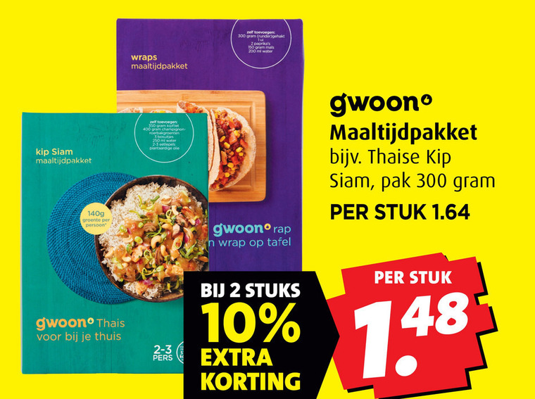 Gwoon   maaltijdmix folder aanbieding bij  Boni - details