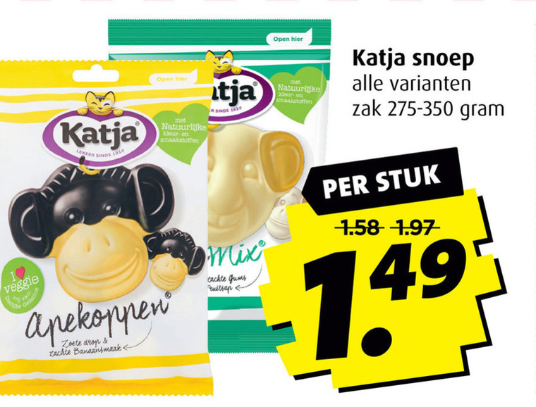 Katja   drop, snoep folder aanbieding bij  Boni - details