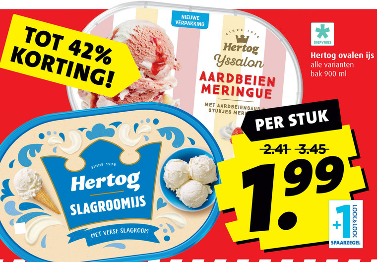 Hertog   ijsspecialiteit folder aanbieding bij  Boni - details