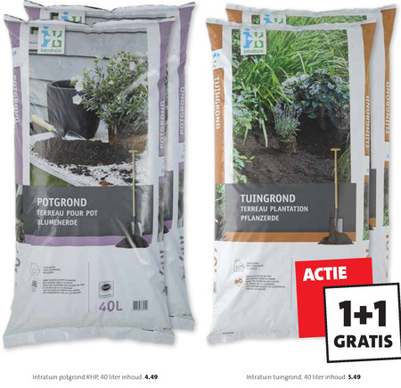 Intratuin Huismerk   potgrond, tuinaarde folder aanbieding bij  Intratuin - details