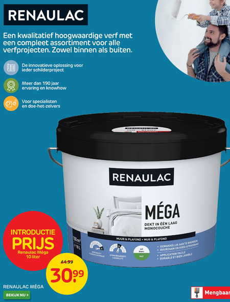 Renaulac   muurverf folder aanbieding bij  Praxis - details