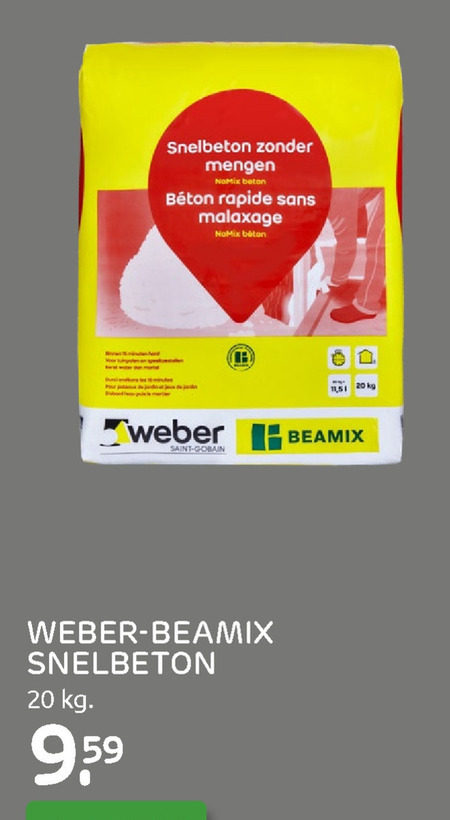 Weber Saint-Gobain   betonmortel folder aanbieding bij  Praxis - details