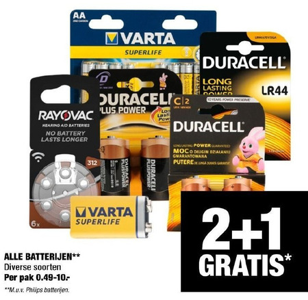 Rayovac   batterij, gehoorapparaatbatterijen folder aanbieding bij  Big Bazar - details