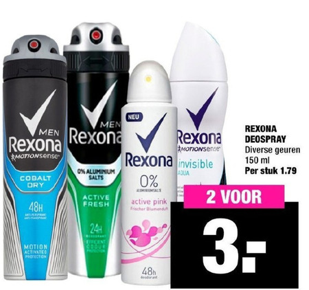 Rexona   deodorant folder aanbieding bij  Big Bazar - details