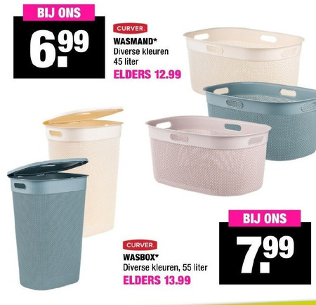 Curver   wasmand, heupwasmand folder aanbieding bij  Big Bazar - details