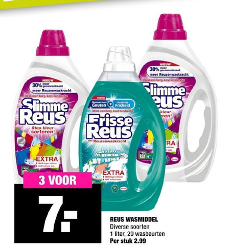 Frisse Reus   wasmiddel folder aanbieding bij  Big Bazar - details