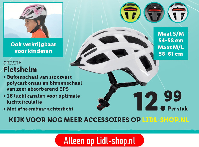 Crivit   fietshelm folder aanbieding bij  Lidl - details