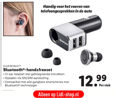 SilverCrest   handsfreeset folder aanbieding bij  Lidl - details