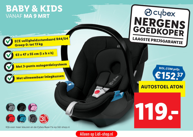 Cybex   autostoeltje folder aanbieding bij  Lidl - details