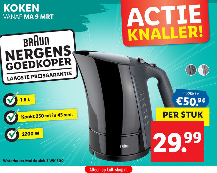 Braun folder bij Lidl -