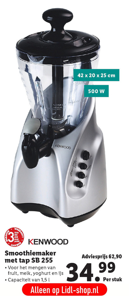 Kenwood   blender folder aanbieding bij  Lidl - details